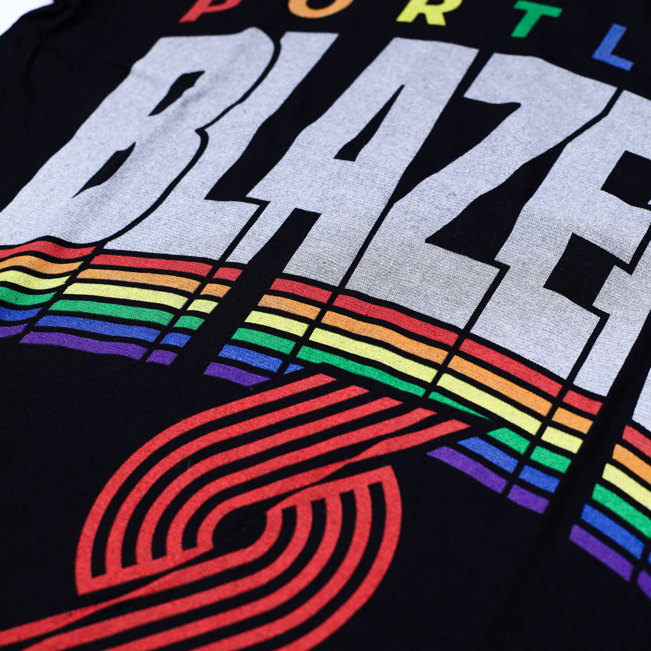 Portland Trail Blazers Junk Food Team Rainbow Blazers Tee - Image 8